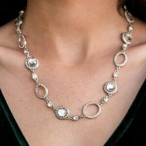 Pushing Your LUXE White Necklace